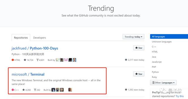 微软发布最爽命令行工具！引开发者加入，开源六小时进GitHub前二